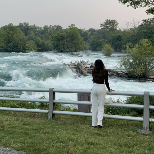 Shiyama reconnecting with nature.