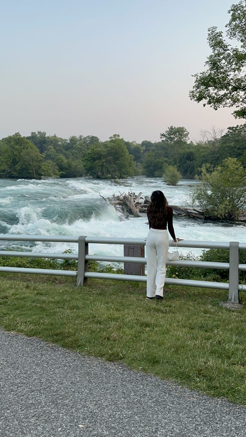 Shiyama reconnecting with nature.